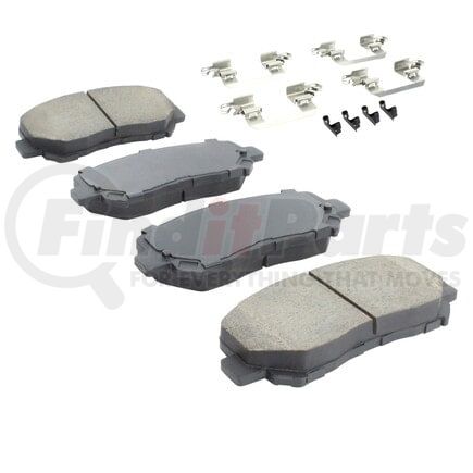 MPA Electrical 1001-1640BC Quality-Built Disc Brake Pad, Premium, Ceramic, with Hardware