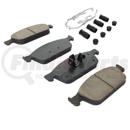 MPA Electrical 1001-1645C Quality-Built Disc Brake Pad, Premium, Ceramic, with Hardware