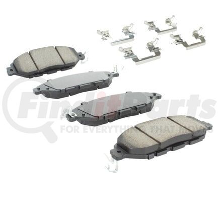 MPA Electrical 1001-1649C Quality-Built Premium Ceramic Brake Pads w/ Hardware