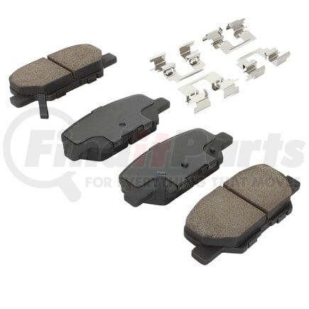 MPA Electrical 1001-1679M Quality-Built Premium Semi-Metallic Brake Pads w/ Hardware