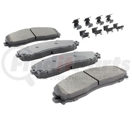 MPA Electrical 1001-1691M Quality-Built Premium Disc Brake Pad Set - Semi-Metallic, with Hardware