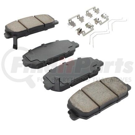 MPA Electrical 1001-1697C Quality-Built Disc Brake Pad, Premium, Ceramic, with Hardware