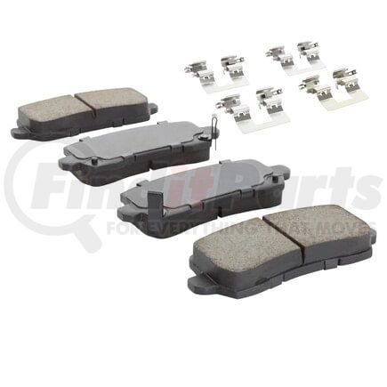 MPA Electrical 1001-1698C Quality-Built Premium Ceramic Brake Pads w/ Hardware