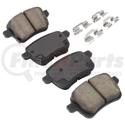 MPA Electrical 1001-1722M Quality-Built Premium Semi-Metallic Brake Pads w/ Hardware