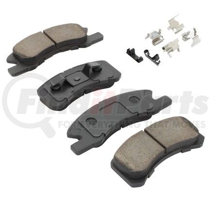 MPA Electrical 1001-1731M Quality-Built Premium Semi-Metallic Brake Pads w/ Hardware