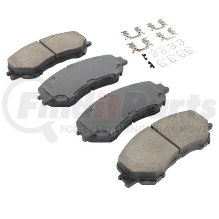 MPA Electrical 1001-1737C Quality-Built Disc Brake Pad, Premium, Ceramic, with Hardware