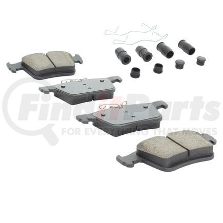 MPA Electrical 1001-1761C Quality-Built Premium Ceramic Brake Pads w/ Hardware