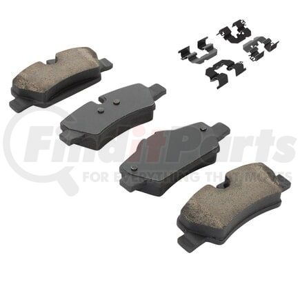 MPA Electrical 1001-1800C Quality-Built Premium Ceramic Brake Pads w/ Hardware