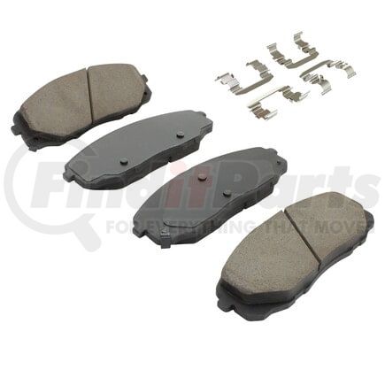 MPA Electrical 1001-1814C Quality-Built Disc Brake Pad, Premium, Ceramic, with Hardware
