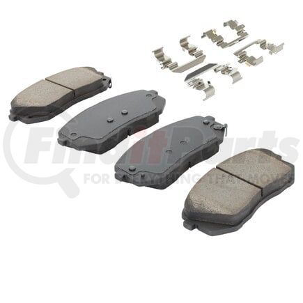 MPA Electrical 1001-1826C Quality-Built Premium Ceramic Brake Pads w/ Hardware