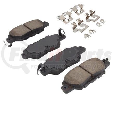 MPA Electrical 1001-1846C Quality-Built Disc Brake Pad, Premium, Ceramic, with Hardware