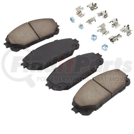 MPA Electrical 1001-1843C Quality-Built Disc Brake Pad, Premium, Ceramic, with Hardware