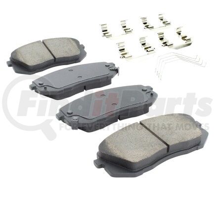 MPA Electrical 1001-1855C Quality-Built Disc Brake Pad, Premium, Ceramic, with Hardware