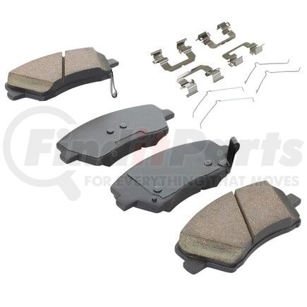MPA Electrical 1001-1912C Quality-Built Disc Brake Pad, Premium, Ceramic, with Hardware