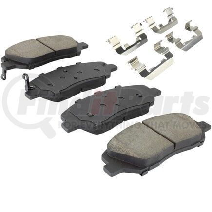 MPA Electrical 1001-1917C Quality-Built Disc Brake Pad Set - Premium, Ceramic