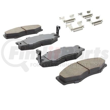 MPA Electrical 1002-0266M Quality-Built Work Force Heavy Duty Brake Pads w/ Hardware