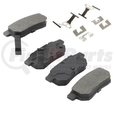 MPA Electrical 1002-0374M Quality-Built Work Force Heavy Duty Brake Pads w/ Hardware