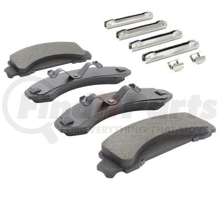 MPA Electrical 1002-0387M Quality-Built Work Force Heavy Duty Brake Pads w/ Hardware