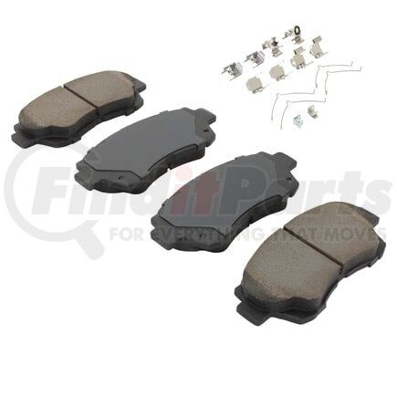 MPA Electrical 1002-0476M Quality-Built Work Force Heavy Duty Brake Pads w/ Hardware