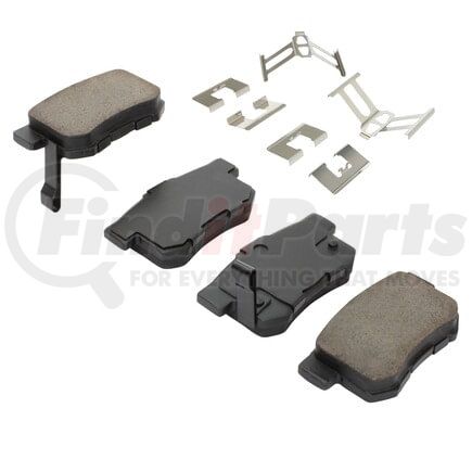 MPA Electrical 1002-0536M Quality-Built Disc Brake Pad Set - Work Force, Heavy Duty, with Hardware