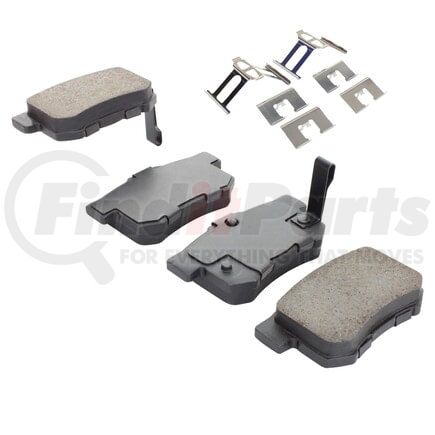 MPA Electrical 1002-0537M Quality-Built Disc Brake Pad Set - Work Force, Heavy Duty, with Hardware
