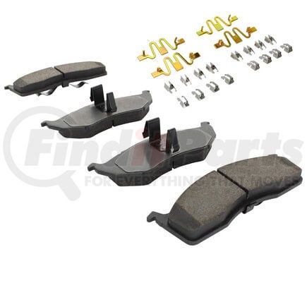 MPA Electrical 1002-0591M Quality-Built Disc Brake Pad Set - Work Force, Heavy Duty, with Hardware
