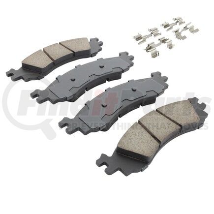 MPA Electrical 1003-1158C Quality-Built Disc Brake Pad Set - Black Series, Ceramic, with Hardware