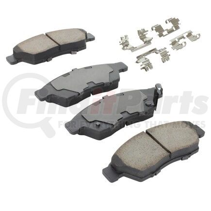 MPA Electrical 1003-1195C Quality-Built Black Series Ceramic Brake Pads w/ Hardware