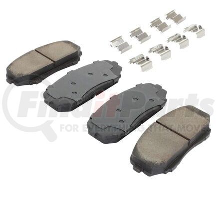 MPA Electrical 1003-1258C Quality-Built Disc Brake Pad Set - Black Series, Ceramic, with Hardware