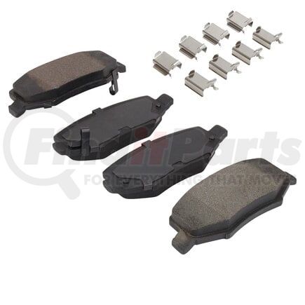 MPA Electrical 1003-1274M Quality-Built Black Series Semi-Metallic Brake Pads w/ Hardware
