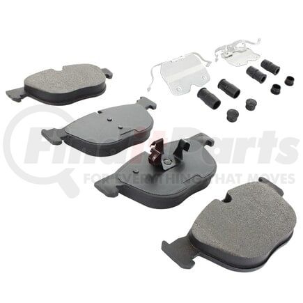 MPA Electrical 1003-1294M Quality-Built Disc Brake Pad Set - Black Series, Semi-Metallic, with Hardware