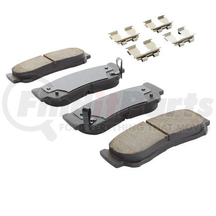 MPA Electrical 1003-1297C Quality-Built Black Series Ceramic Brake Pads w/ Hardware