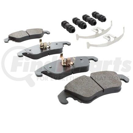 MPA Electrical 1003-1322C Quality-Built Disc Brake Pad Set - Black Series, Ceramic, with Hardware