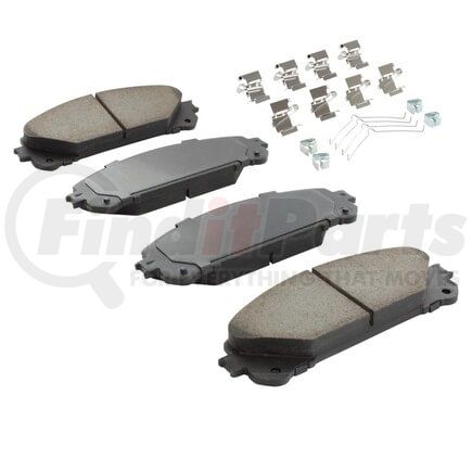 MPA Electrical 1003-1324C Quality-Built Disc Brake Pad Set - Black Series, Ceramic, with Hardware