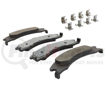 MPA Electrical 1003-1329M Quality-Built Black Series Semi-Metallic Brake Pads w/ Hardware