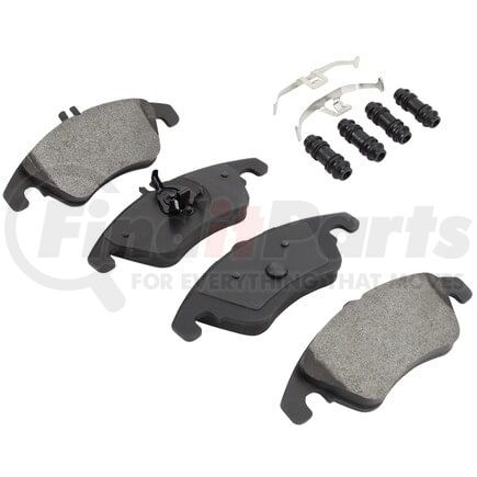 MPA Electrical 1003-1342C Quality-Built Disc Brake Pad Set - Black Series, Ceramic, with Hardware