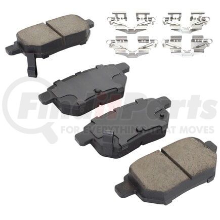 MPA Electrical 1003-1354AC Quality-Built Black Series Ceramic Brake Pads w/ Hardware