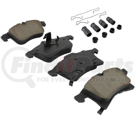 MPA Electrical 1003-1361C Quality-Built Black Series Ceramic Brake Pads w/ Hardware