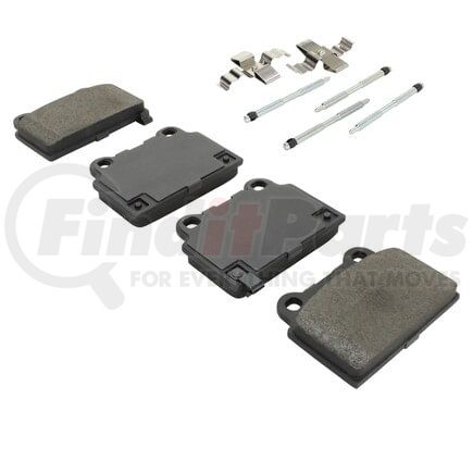 MPA Electrical 1003-1368M Quality-Built Black Series Semi-Metallic Brake Pads w/ Hardware