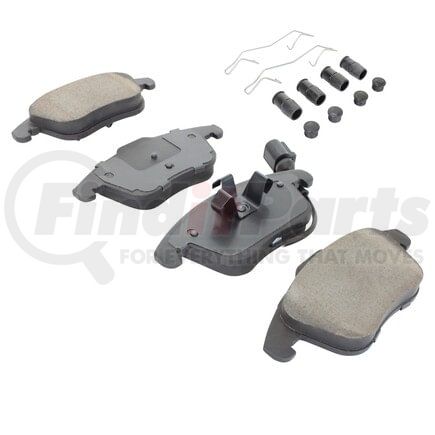 MPA Electrical 1003-1375C Quality-Built Black Series Ceramic Brake Pads w/ Hardware