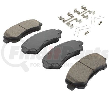 MPA Electrical 1003-1374C Quality-Built Black Series Ceramic Brake Pads w/ Hardware