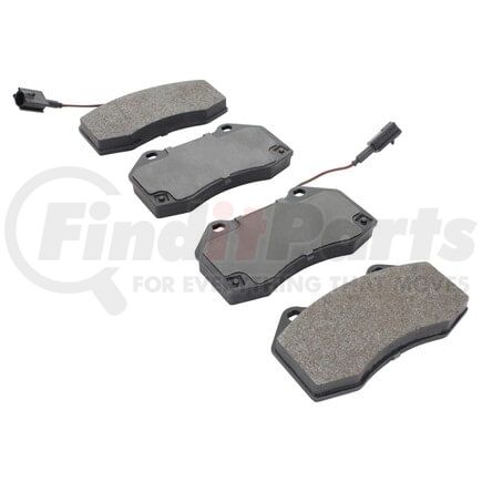 MPA Electrical 1003-1379AM Quality-Built Black Series Semi-Metallic Brake Pads w/ Hardware