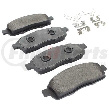 MPA Electrical 1003-1392M Quality-Built Black Series Semi-Metallic Brake Pads w/ Hardware