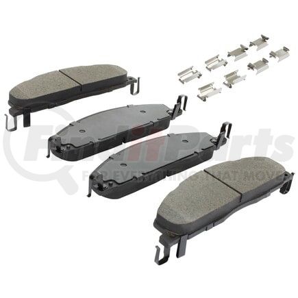 MPA Electrical 1003-1400M Quality-Built Disc Brake Pad Set - Black Series, Semi-Metallic, with Hardware