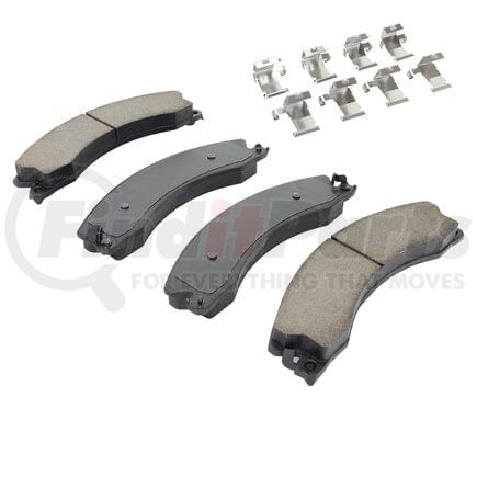 MPA Electrical 1003-1411C Quality-Built Black Series Ceramic Brake Pads w/ Hardware