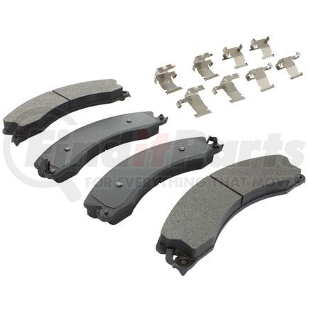 MPA Electrical 1003-1411M Quality-Built Black Series Semi-Metallic Brake Pads w/ Hardware