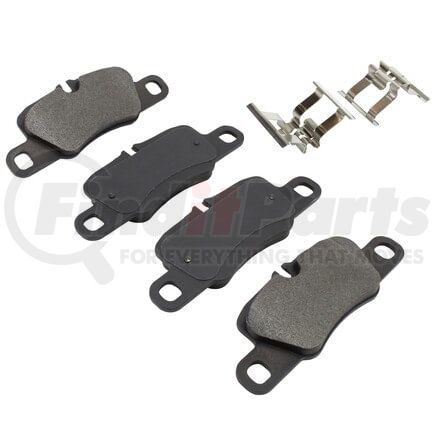 MPA Electrical 1003-1417M Quality-Built Disc Brake Pad Set - Black Series, Semi-Metallic, with Hardware