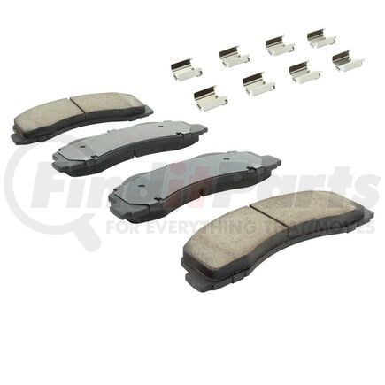 MPA Electrical 1003-1414C Quality-Built Disc Brake Pad Set - Black Series, Ceramic, with Hardware