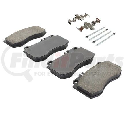 MPA Electrical 1003-1420M Quality-Built Black Series Semi-Metallic Brake Pads w/ Hardware