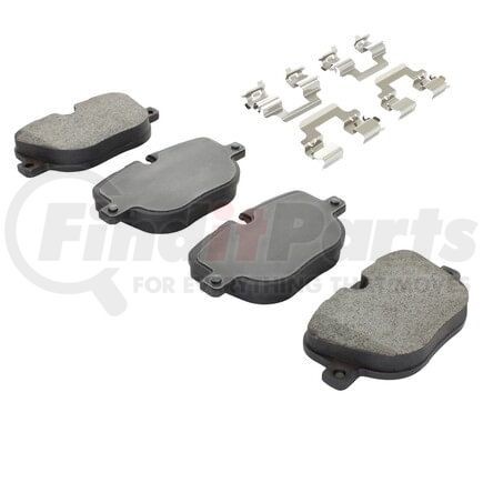 MPA Electrical 1003-1427M Quality-Built Disc Brake Pad Set - Black Series, Semi-Metallic, with Hardware